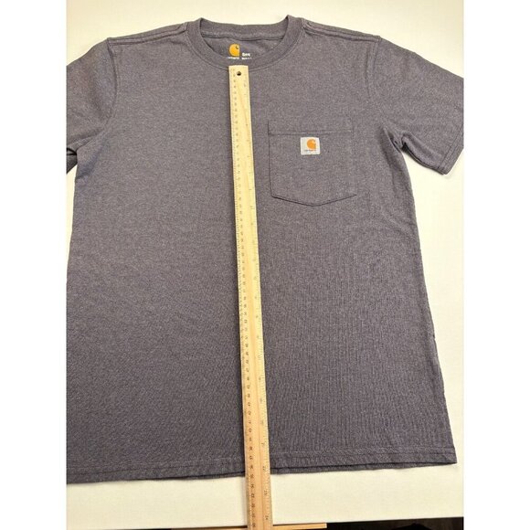 Carhartt Kids T-Shirt Youth Small S 4-6 Gray Pocket Tee Workwear Boy's K87 - Picture 5 of 7